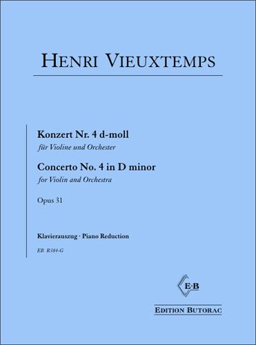 Cover - Vieuxtemps, Konzert Nr. 4 d-moll op. 31